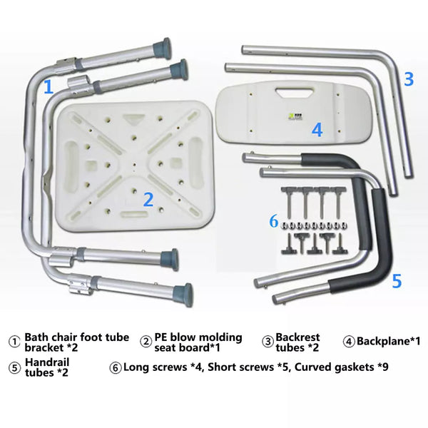 Assistive Adjustable Shower Chair / Seat Aid