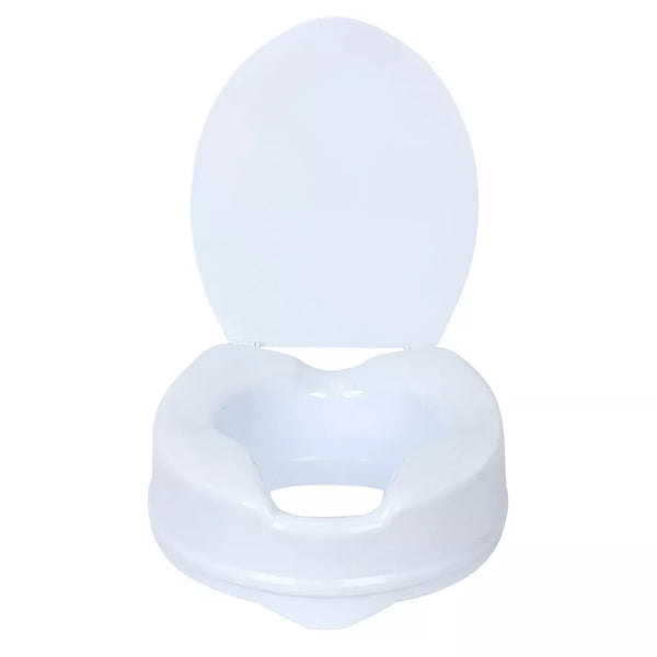 Elevated Toilet Seat With Lid Portable