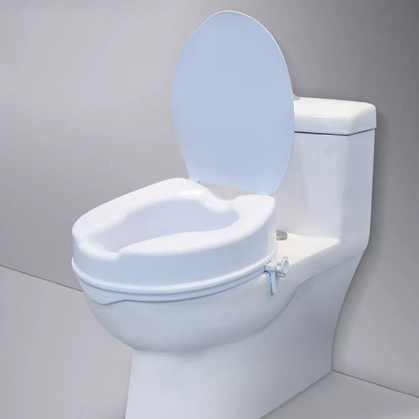 Elevated Toilet Seat With Lid Portable