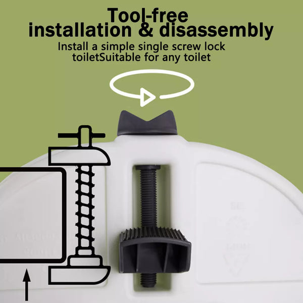 Elevated Toilet Seat Removable Safety Armrest