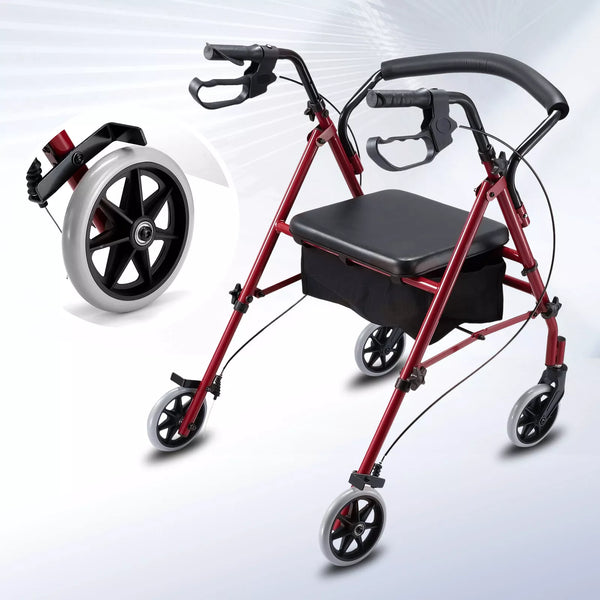 4 Wheel Walker with Seat