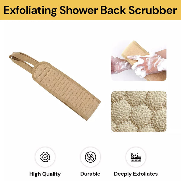 Back Strap Loofah - Body Scrubber Aid