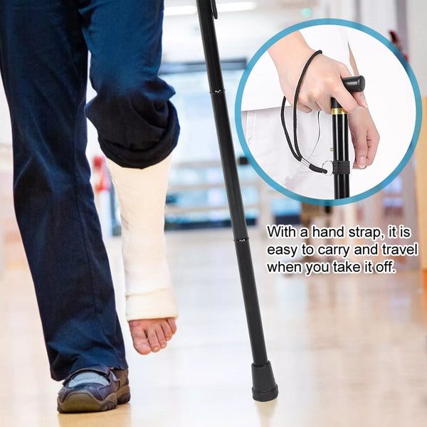 Adjustable Folding Cane Stick