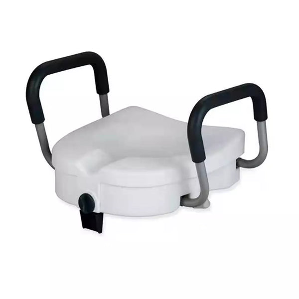 Elevated Toilet Seat Removable Safety Armrest