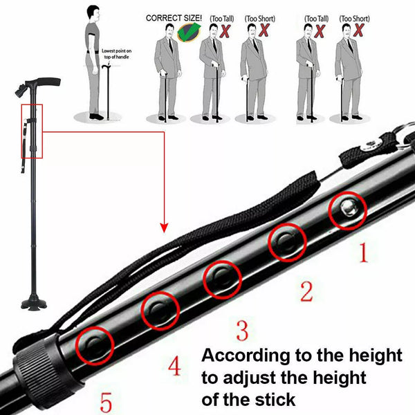 LED Cane Walking Stick