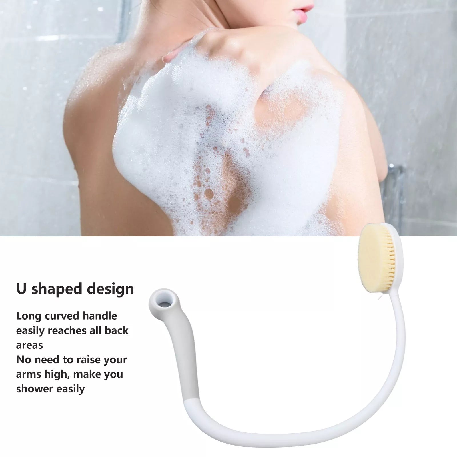 Long Curved Back Bath Brush