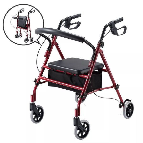 4 Wheel Walker with Seat