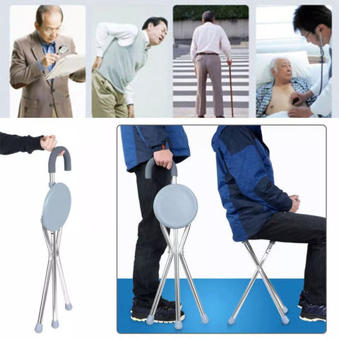 Portable Walking Stick With Seat