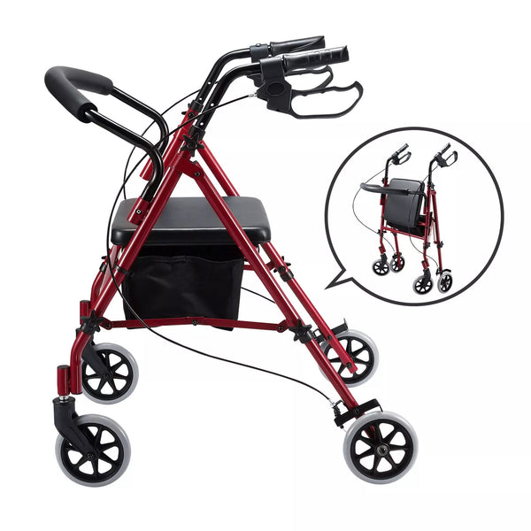 4 Wheel Walker with Seat