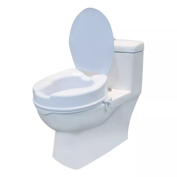 Elevated Toilet Seat With Lid Portable