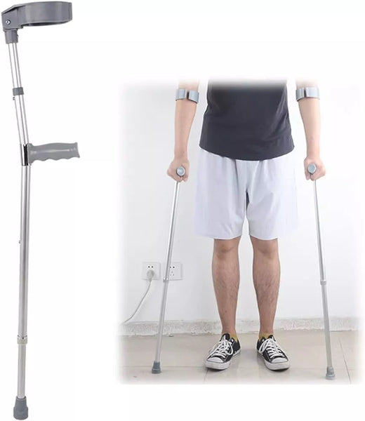 Adjustable Forearm Elbow Crutches Pair Crutches