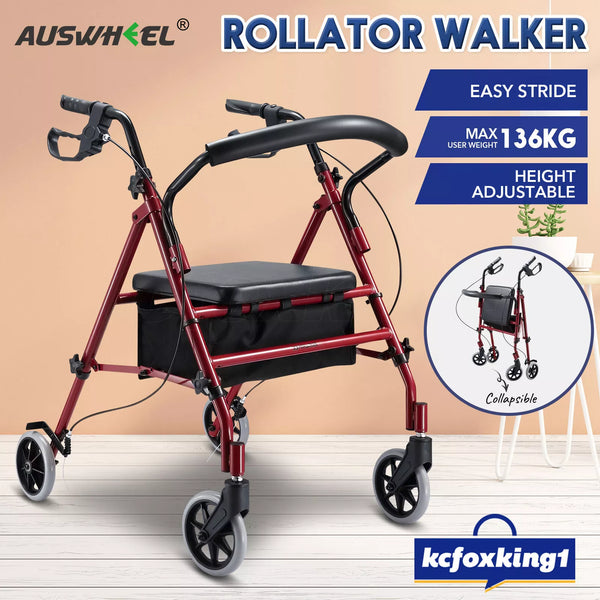 4 Wheel Walker with Seat