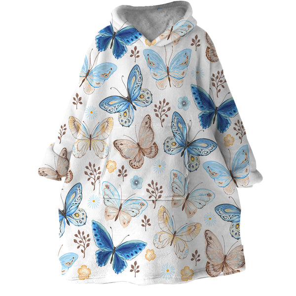 Therapeutic Blanket Hoodie - Blue Butterfly (Made to Order)