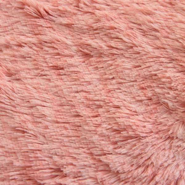 Therapeutic Fluffy Faux Mink & Velvet Fleece Quilt Cover Set - French Pink