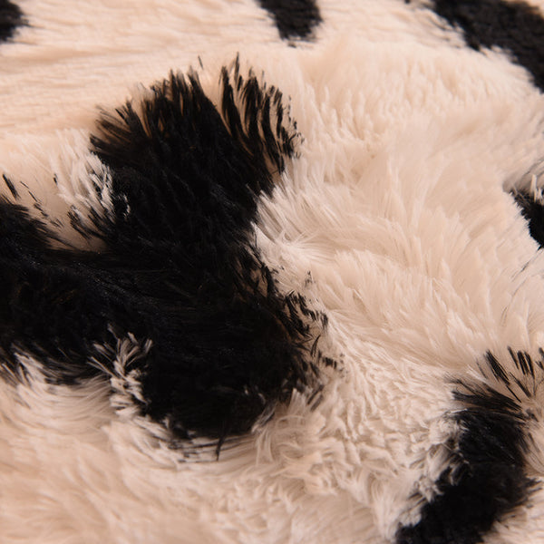 Therapeutic Fluffy Faux Mink & Velvet Fleece Quilt Cover Set - Cow