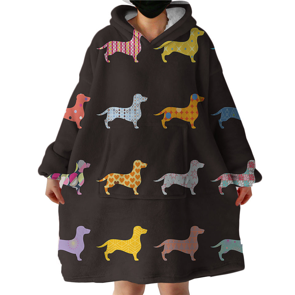 Therapeutic Blanket Hoodie - Dachshund (Made to Order)