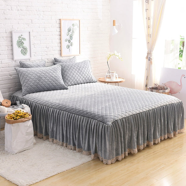 Therapeutic Velvet Fleece Quilt Cover Set - Grey