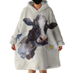 Therapeutic Blanket Hoodie - Happy Cow (Made to Order)