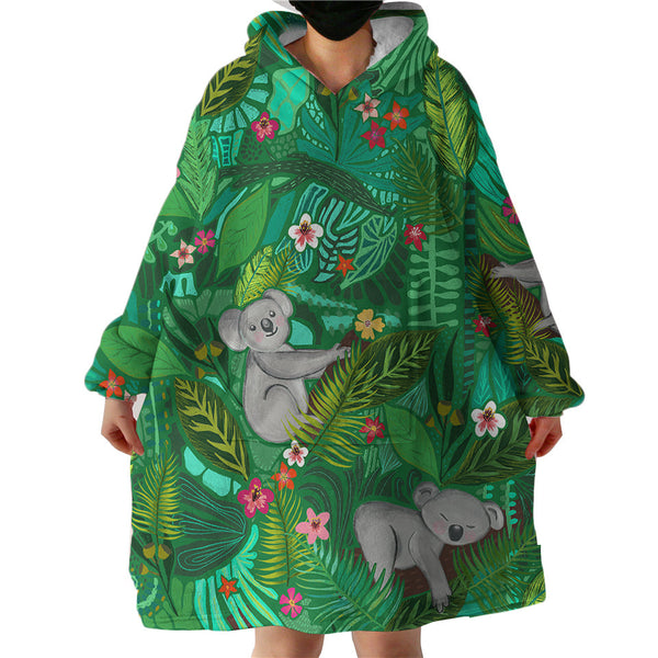 Therapeutic Blanket Hoodie - Koala Forrest  (Made to Order)