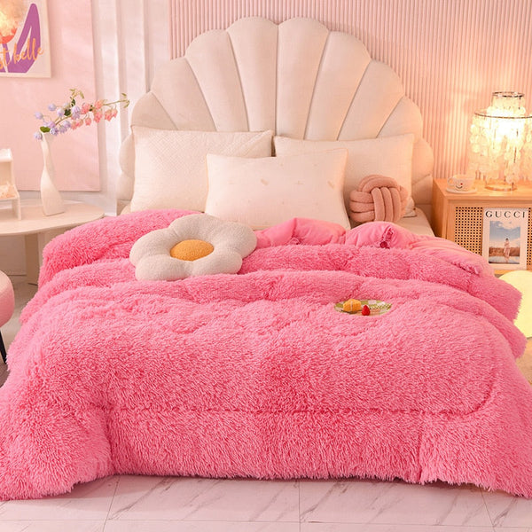 Therapeutic Fluffy Quilt Comforter Set - 4 Colours