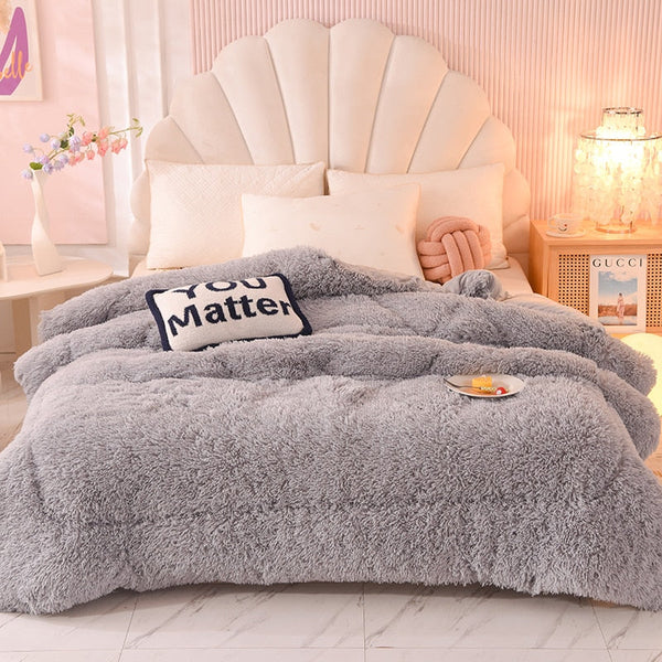 Therapeutic Fluffy Quilt Comforter Set - 4 Colours