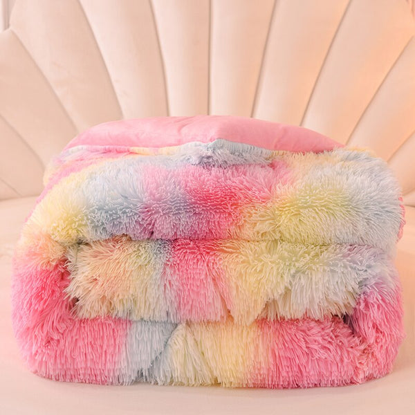 Therapeutic Fluffy Quilt Comforter Set - 4 Colours