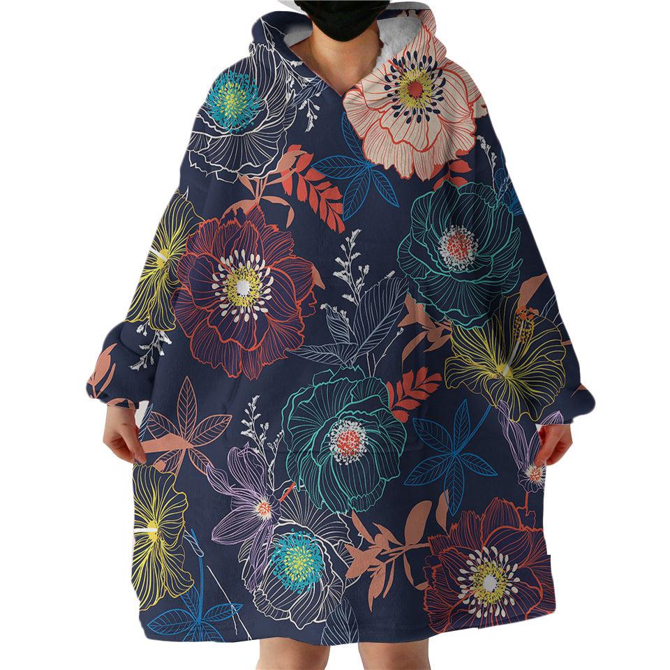 Therapeutic Blanket Hoodie - Flower (Made to Order)