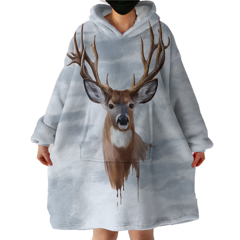 Therapeutic Blanket Hoodie - Deer (Made to Order)