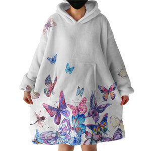 Therapeutic Blanket Hoodie - Butterfly Garden (Made to Order)