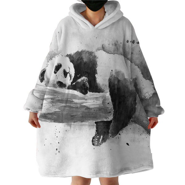 Therapeutic Blanket Hoodie - Panda Paint (Made to Order)