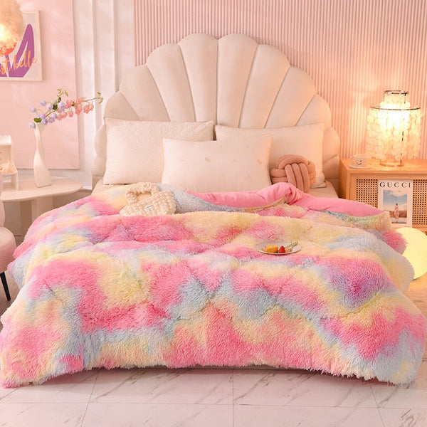 Therapeutic Fluffy Quilt Comforter Set - 4 Colours