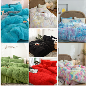 Therapeutic Fluffy Faux Lambswool Quilt Cover Set - More Colours