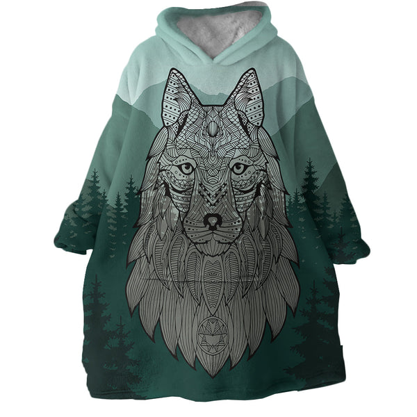 Therapeutic Blanket Hoodie - Wolf Mountain (Made to Order)