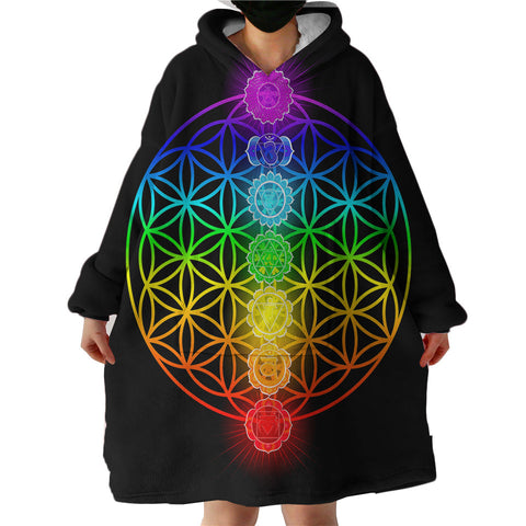 Therapeutic Blanket Hoodie - Chakras (Made to Order)