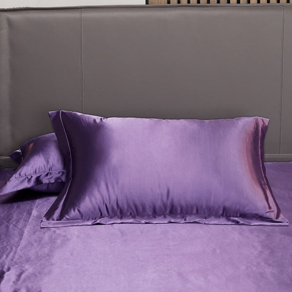 Satin Bedding Set - Purple