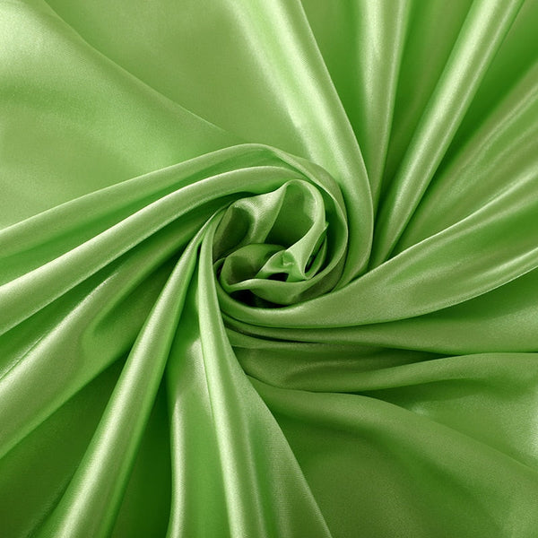 Satin Bedding Set - Lime Green