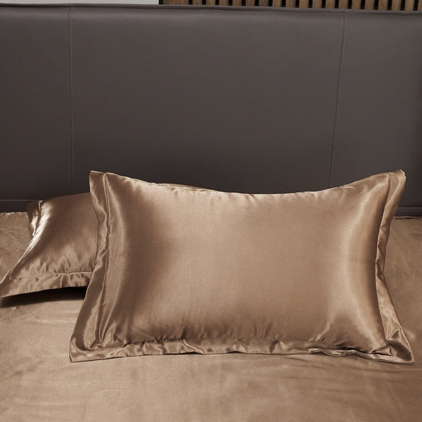 Satin Bedding Set - Old Gold