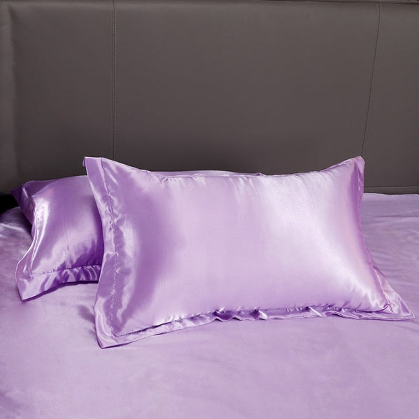 Satin Bedding Set - Violet