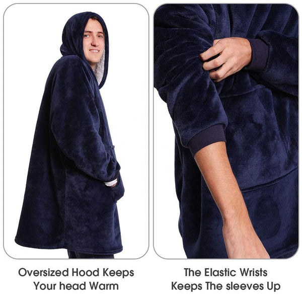 Therapeutic Blanket Hoodie - Red or Blue