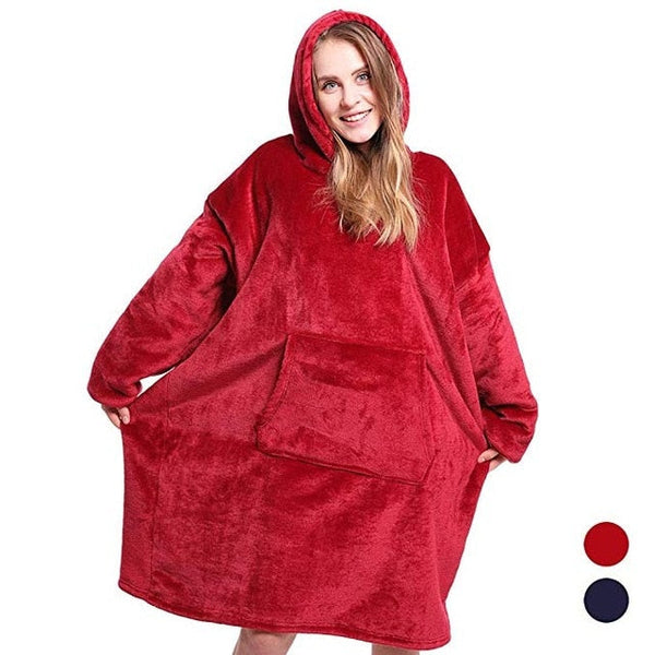 Therapeutic Blanket Hoodie - Red or Blue