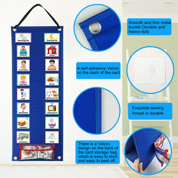 70 Pieces Cards Day/Night Schedule Board